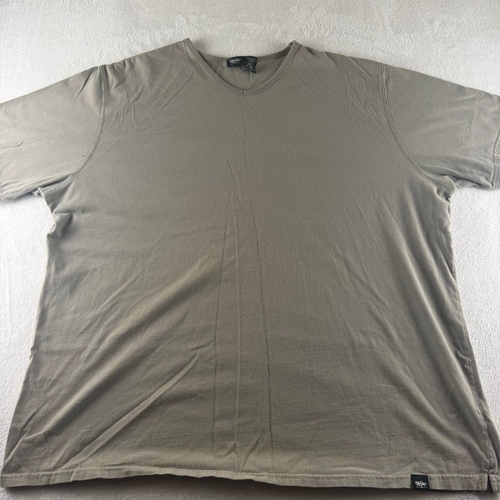 Mossimo Vintage V-Neck T-Shirt Short Sleeve Green Mens XXL Cotton Casual 90s